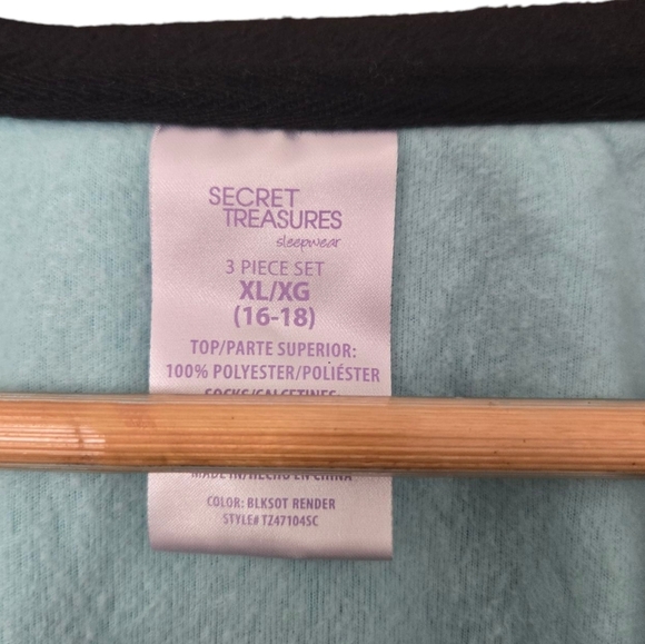 Secret Treasures Pajama Set Size XL/2X EUC - Picture 4 of 5